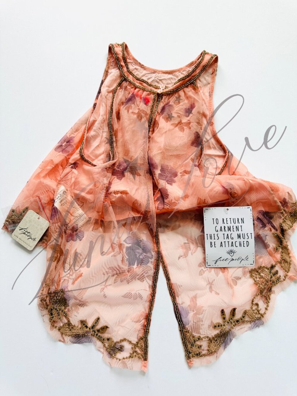 FREE PEOPLE Maple Glow Embellished Sequin Maxi Skirt Set In Pink (size XS) NWT - Picture 6 of 14
